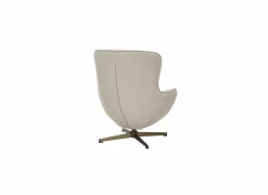 Draaifauteuil Moana 76x87,5x90cm - polyestervezel - beige- Fauteuils