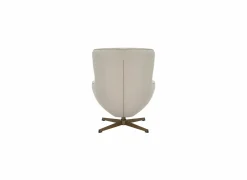 Draaifauteuil Moana 76x87,5x90cm - polyestervezel - beige- Fauteuils