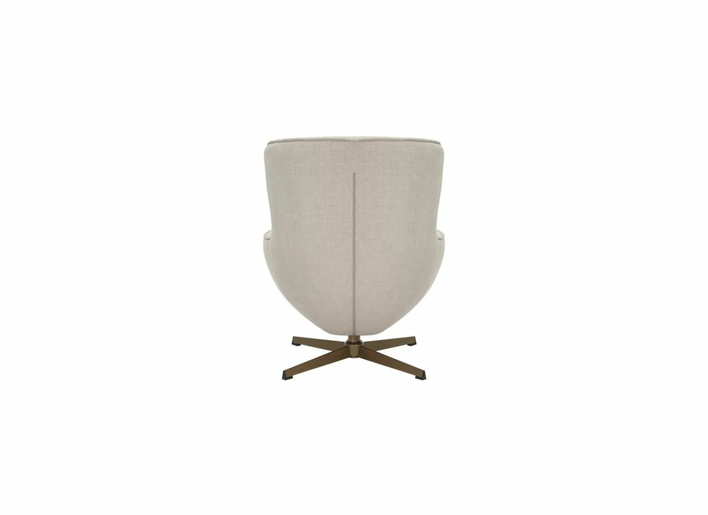 Draaifauteuil Moana 76x87,5x90cm - polyestervezel - beige- Fauteuils