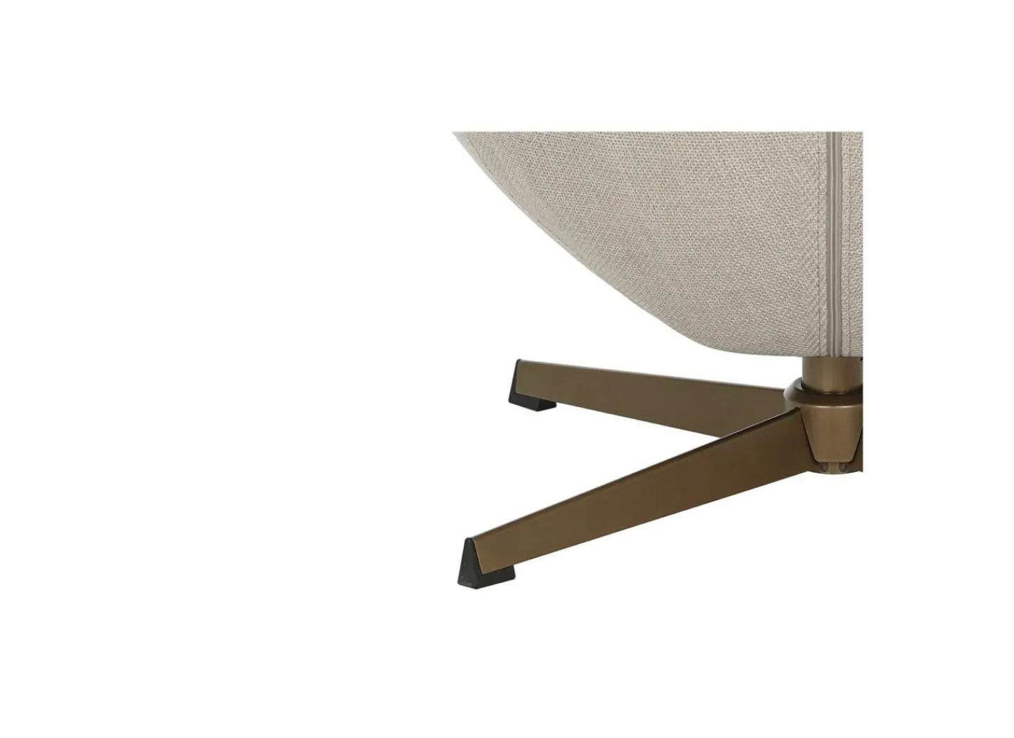 Draaifauteuil Moana 76x87,5x90cm - polyestervezel - beige- Fauteuils