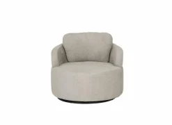 Fauteuils|Draaifauteuil Noto Ø94x80cm - stof - beige