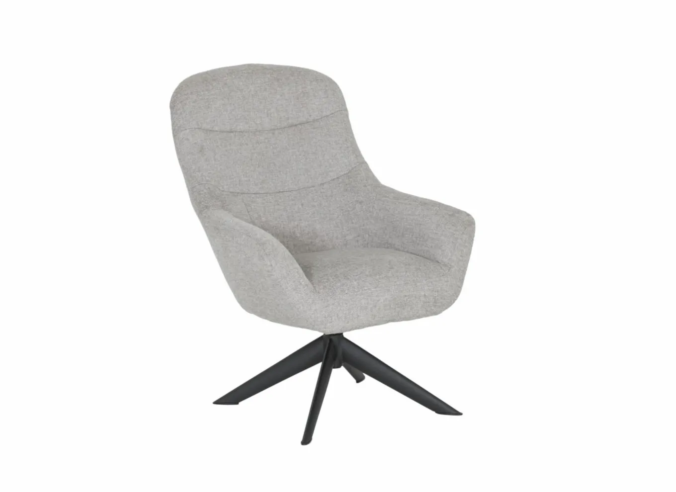 Fauteuils|Draaifauteuil Oceano 72x80x98cm - stof greige