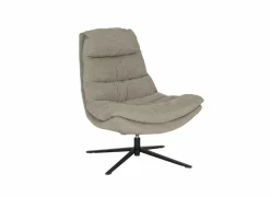 Fauteuils|Draaifauteuil Pole Pole 82x92x100cm - stof - beige