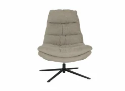 Fauteuils|Draaifauteuil Pole Pole 82x92x100cm - stof - beige