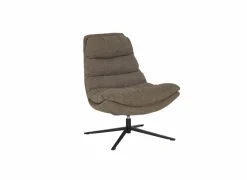 Fauteuils|Draaifauteuil Pole Pole 82x92x100cm - stof - bruin