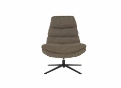 Fauteuils|Draaifauteuil Pole Pole 82x92x100cm - stof - bruin