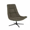 Fauteuils|Draaifauteuil Slow 100x82x93cm - stof - groen