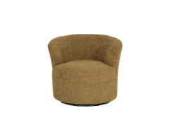 Fauteuils|Draaifauteuil Vasto 83x80x71cm - stof - oker