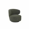 Fauteuils|Draaifauteuil 80x81x70cm - katoen - chacha groen