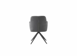 Eetkamerstoelen|Draaistoel Bonzo 59x58x88cm - stof - antraciet