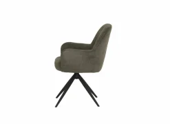 Draaistoel Bonzo 59x58x88cm - stof - groen- Eetkamerstoelen