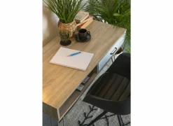 Bezoekersstoel|Eetkamerstoelen|Draaistoel Burning 58x55x83.5cm - lederlook - zwart