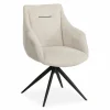 Eetkamerstoelen|Draaistoel Colin 61x67x87,5cm - stof - beige
