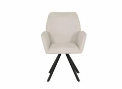 Draaistoel Hanna 68,5x62x90cm - stof - beige- Eetkamerstoelen