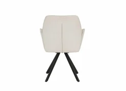 Draaistoel Hanna 68,5x62x90cm - stof - beige- Eetkamerstoelen