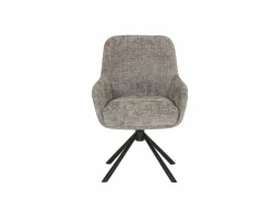 Eetkamerstoelen|Draaistoel Jump 47x60x88cm - stof - grijs