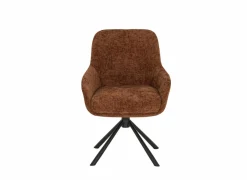 Draaistoel Jump 47x60x88cm - stof - oranje- Eetkamerstoelen