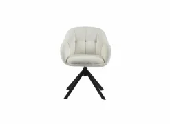 Eetkamerstoelen|Draaistoel Mayday 60x61,5x80cm - polyestervezel - wit