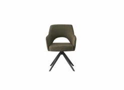 Draaistoel Mesa 55x48x84cm - stof - groen- Eetkamerstoelen