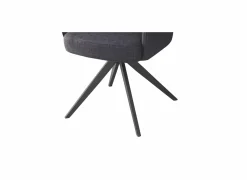 Draaistoel Mesa 55x48x84cm - stof - antraciet- Eetkamerstoelen