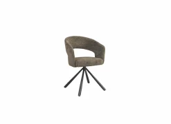 Draaistoel Robin 60x56x79,50cm - stof - groen- Eetkamerstoelen