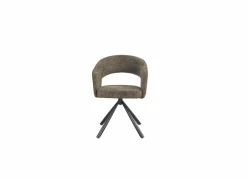 Draaistoel Robin 60x56x79,50cm - stof - groen- Eetkamerstoelen