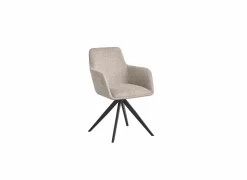 Eetkamerstoelen|Draaistoel Sirius 57x60x83cm - stof - beige