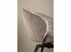 Eetkamerstoelen|Draaistoel stof - bruin