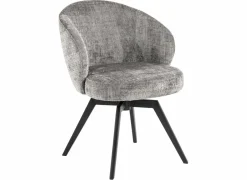 Draaistoel stof - grijs- Eetkamerstoelen