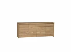 Dressoir Amarillo  225cm - eik massief & decor - naturel- Dressoirs