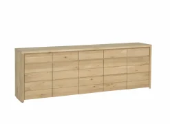 Dressoirs|Dressoir Amarillo 250cm - eik massief & decor - naturel