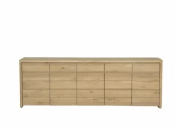 Dressoirs|Dressoir Amarillo 250cm - eik massief & decor - naturel