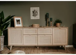 Dressoir Bali 180cm - melamine - sonoma eik- Dressoirs