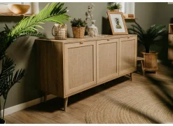 Dressoir Bali 150cm - melamine - sonoma eik- Dressoirs