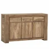 Dressoir Carbone  150cm - sheesham massief & decor - naturel- Dressoirs