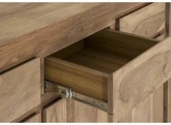 Dressoir Carbone  150cm - sheesham massief & decor - naturel- Dressoirs