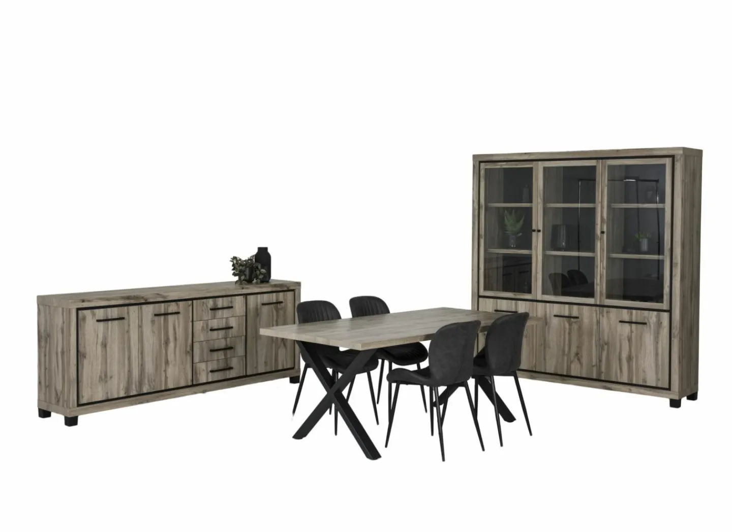 Dressoir Elegance 225cm - decor - canada oak- Dressoirs