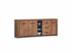 Dressoir Ensor 230cm - decor - acacia & black concrete- Dressoirs