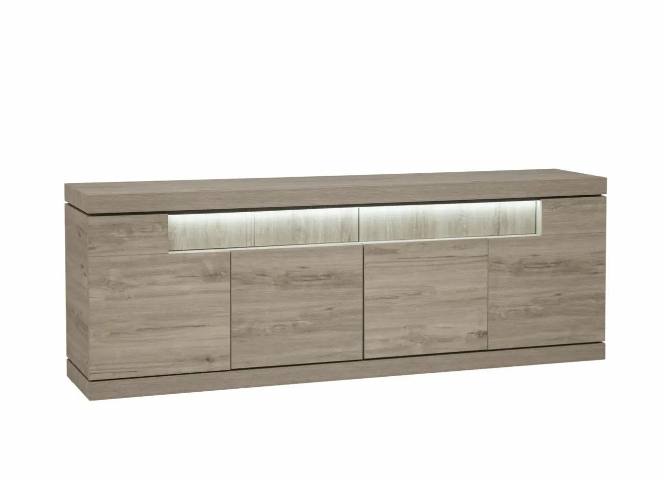 Dressoirs|Dressoir Etna 250cm - decor - millenium eik & lichtgrijs
