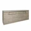 Dressoir Etna 223cm - decor - millenium eik & lichtgrijs- Dressoirs