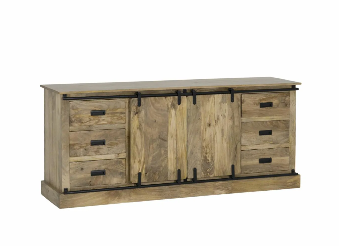 Dressoirs|Dressoir Gorgo 190cm - mango massief - naturel