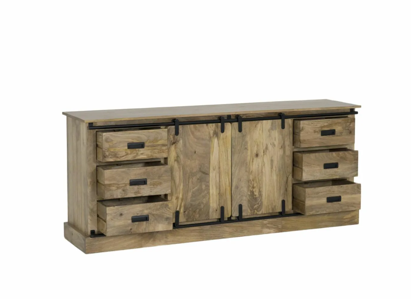 Dressoirs|Dressoir Gorgo 190cm - mango massief - naturel