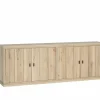 Dressoirs|Dressoir Grimaldi 240cm - eik massief & decor - naturel