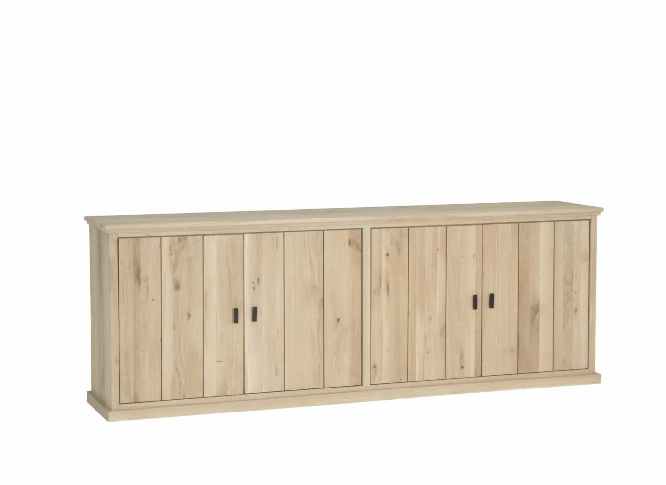 Dressoirs|Dressoir Grimaldi 240cm - eik massief & decor - naturel