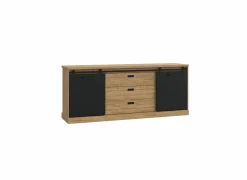 Dressoirs|Dressoir Kaszimiro 213cm - decor - waterford eik & zwart
