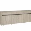 Dressoir Lucca 248cm - decor - millenium eik & lichtgrijs- Dressoirs