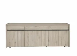 Dressoir Lucca 248cm - decor - millenium eik & lichtgrijs- Dressoirs