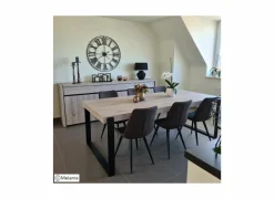 Dressoir Lucca 248cm - decor - millenium eik & lichtgrijs- Dressoirs