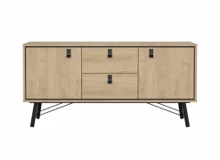 Dressoir Ry 151cm - decor - bruin & zwart- Dressoirs