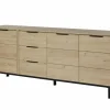 Dressoir Toby 230cm - melamine - castella oak- Dressoirs
